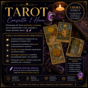 Consulta Tarot ou Baralho Cigano- 1 hora